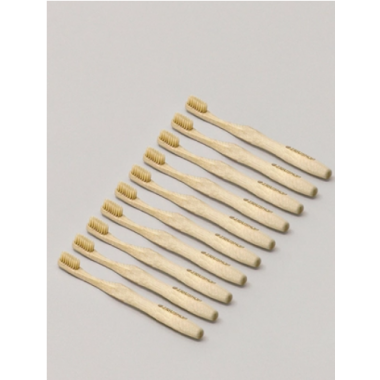 둥근 대나무 칫솔 세트